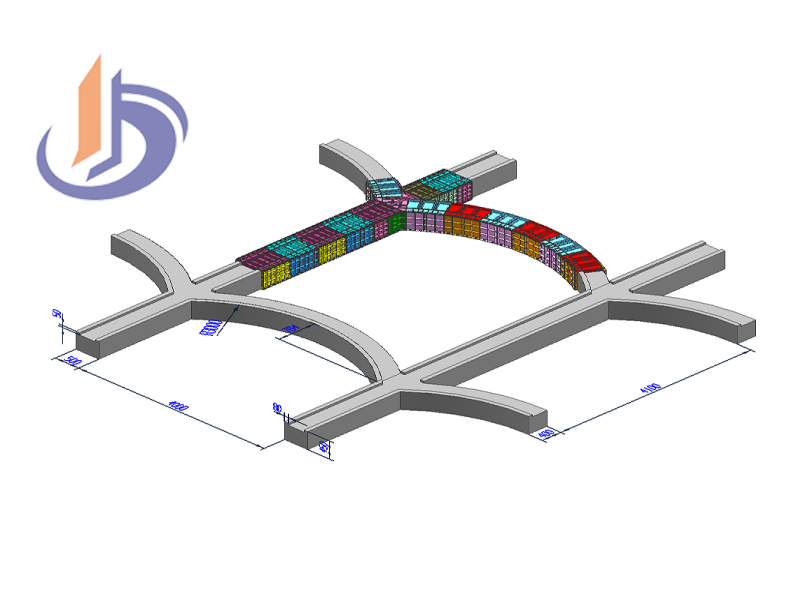 廣西-R1m 拱形護(hù)坡模具塑料模板 專業(yè)定制 品質(zhì)保障，截面60x70cm