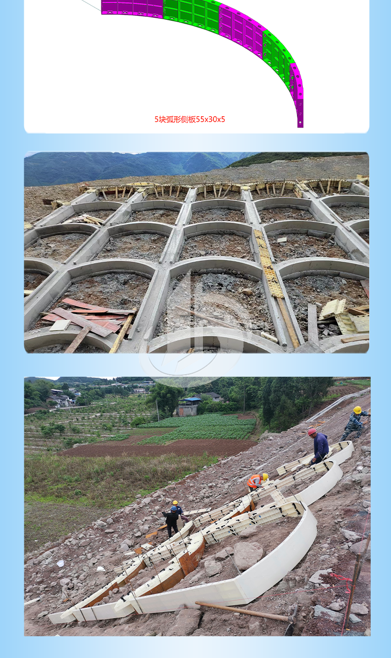1108-固安-四川R1.67m護(hù)坡拱形模板_03