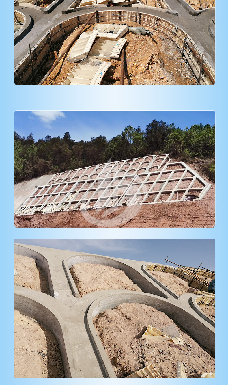 1104-固安-陜西R1.5m截面50x35cm定形模板護(hù)坡模具_(dá)03