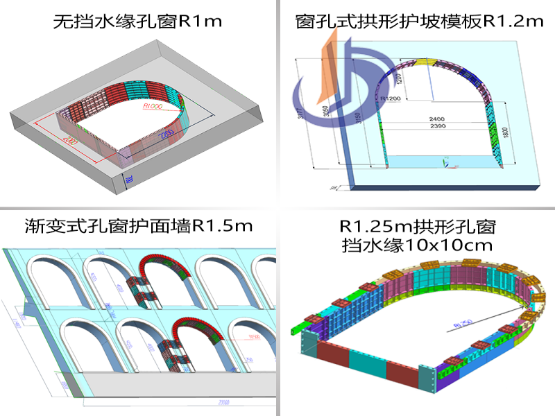 窗孔式護(hù)面墻